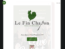 Tablet Screenshot of lefinchapon.com